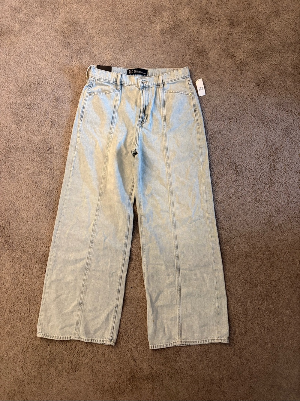 GAP Women’s Straight Wide-Leg Light Blue Jeans NWT